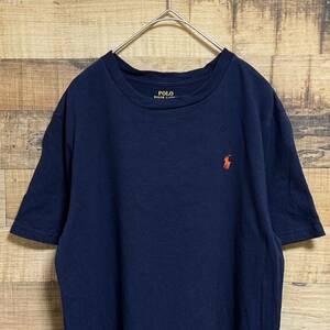 POLO RALPH LAUREN ポロ ラルフ ローレン　半袖Tシャツ　ポニーロゴ刺繍　ネイビー　サイズＬ