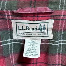 L.L.Bean エルエルビーン　長袖シャツ ワークシャツ 裏地チェック柄　サイズＬ_画像3