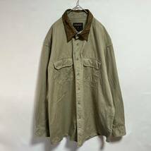 WOOLRICHウールリッチ 長袖シャツ ワークシャツ 無地 アウトドア コットンツイル ワンポイントロゴ ビッグサイズ3XL オーバーサイズ_画像6