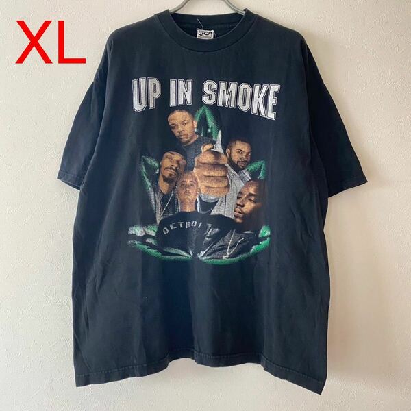 激レア 古着 Up In Smoke Tour 2000 Tee Black XL Dr. Dre Snoop Dogg Eminem Ice Cube Rap Band Tシャツ ラップT バンドT ドレー スヌープ