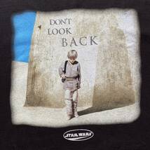 古着 木村拓哉 着用 90s Star Wars Episode 1 Don't Look Back Tee XL Black スターウォーズ Tシャツ Movie band rap キムタク 映画_画像3