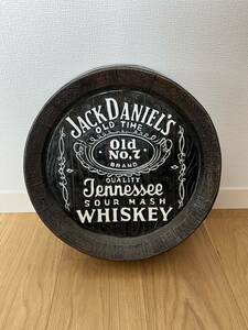 ジャックダニエル 樽底壁掛け看板 Jack Daniel's アメリカ 雑貨 アメリカンダイナー バー パブミラー ネオンサイン 世田谷ベース