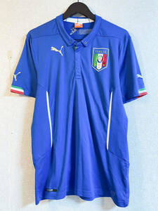 PUMAプーマ　サッカー　イタリア代表　ウェア　ユニフォーム　練習着　応援　ブルー　青　Lサイズ