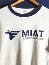 MIAT Mongolian Airlines　モンゴル航空　長袖　Tシャツ　ロンT　航空会社　飛行機　XLサイズ_画像2
