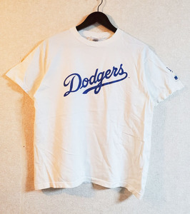 ロサンゼルス・ドジャース　Dodgers　半袖　Tシャツ　MLB　SAPPORO　メジャーリーグ　野球　ホワイト　白　Lサイズ　0130
