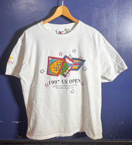 1997年全米オープン (テニス)　US OPEN　1997　半袖　Tシャツ　ウェア　ホワイト　白　Mサイズ