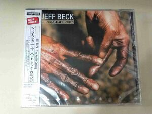 JEFF BECK You Had It Coming MHCP1089 国内盤 CD 帯付 未開封 21973