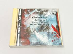 LUCIANO BERIO MUSIQUE VIVANTE LABORINTUS 2 CD