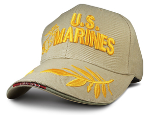 アメリカ海兵隊 U.S.MARINES キャップ帽子 USMCキャップ ミリタリーキャップ アポロキャップ ベースボールキャップ　サンド