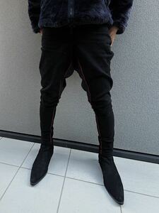 【オーダー品】サルエル パンツ デニム 黒 ブラック スキニー 検 GACKT 