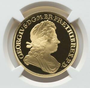 【最高鑑定】イギリス ジョージ1世 エリザベス2世 100ポンド（1オンス）プルーフ金貨 NGC PF70 ULTRA CAMEO 2022年