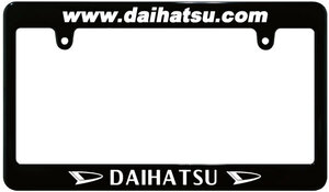 【新品・即決】ブラック ナンバーフレーム DAIHATSU ダイハツ 汎用 USDM JDM