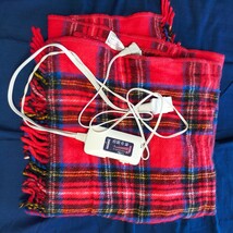 椙山紡織 電気ひざ掛け毛布 洗える 日本製 140×82cm レッド NA-055H-RT_画像1