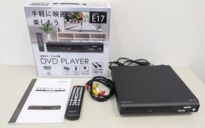 【627】数回使用　美品　GREEN　HOUSE　グリーンハウス　DVD　プレーヤー　GH-DVP1G　動作〇　再生専用　映画　音楽　家電　映像　USB