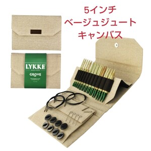 LykkelikeGrove bamboo replacement wheel needle set 5 -inch bamboo made 