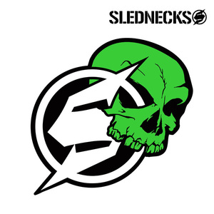 s red neck s12 -inch logo-sticker SLEDNECKS 12inch Arrow Sticker (Neon Green) decal seat da ikatto snowmobile 