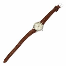 ◆ 送料無料 ◆セイコー / SEIKO ◆ クレドール / 4J81-0A40 ◆ クオーツ シルバー文字盤 社外革ベルト レディース 稼動品_画像4