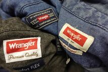 S LSH-BN13 ラングラー Wrangler デニムシャツ 長袖シャツ￥1～ビンテージUS古着卸セット業者まとめ売り_画像2