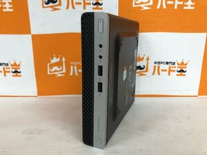 【ハード王】1円～/HP ProDesk400G4DM/Corei3-8100T/8GB/ストレージ無/7761-R12