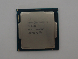 【ハード王】中古CPU/Corei5-8400 SR3QT 2.80GHz/6652-C