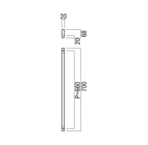 ユニオン　UNION　ドアハンドル　新品未使用品　ステンレス ユニフォートⅡマットブラックG2110-01-222-L700_画像5