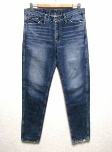 ★美品★Levi's リーバイス 606 USED加工 デニム パンツ W32 L32★スリム テーパード シルエット ジーンズ ジッパーフライ 日本製 00's