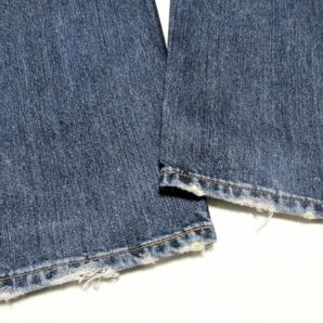 ★美品★Levi's リーバイス 606 USED加工 デニム パンツ W32 L32★スリム テーパード シルエット ジーンズ ジッパーフライ 日本製 00'sの画像7