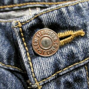 ★美品★Levi's リーバイス 606 USED加工 デニム パンツ W32 L32★スリム テーパード シルエット ジーンズ ジッパーフライ 日本製 00'sの画像8