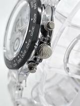 【大好評!1円UP】リラックス 王冠ロゴ 腕時計 クロノ 爆発的な人気のあるモデルの一つ御時計 白文字盤 世田谷ベース 所ジョージ D7_画像6