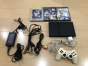 SONY PlayStation2 PS2 Slim Black consoleSCPH-70000ソフトおまけ(※ディスクなしあり)プレステ　プレイステーション　２　AVケーブル新品