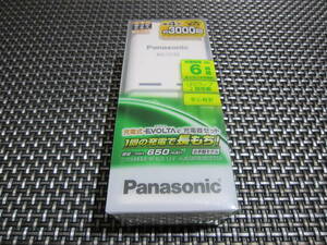 * necessities! new goods unopened *Panasonic Panasonic EVOLTA single 4 shape 2 ps attaching charger set K-KJ52LLB02 manufacture year month 2015 year 04 month 