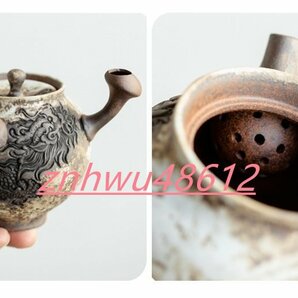 [エスペランザストア]職人手作り 陶器 煎茶道具 茶壺 茶壷 急須 常滑焼 茶器 茶道具 容量：130MLの画像4