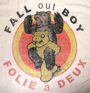 フォール アウト ボーイ Tシャツ Fall Out Boy FOLIE A DEUX - L 正規品 ロックTシャツ punk american beauty ルーク・チュエ Luke Chueh