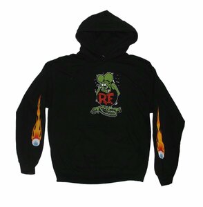 ★ラット フィンク パーカ RAT FINK - XL 新品,US正規品 フレイムス + アイボール! ratfink sk8 mooneyes