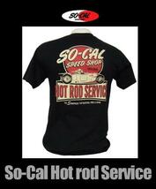 ★ソー キャル スピード ショップ Tシャツ So-Cal Speed Shop Hot Rod Service 黒 L 新品 正規品 アメ車 カスタム_画像2