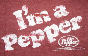 ★ドクター ペッパー Tシャツ Dr. Pepper I'm Pepper 正規品 M 新品 企業ロゴ