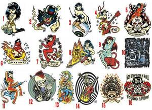 ★ヴィンス レイ ステッカー Vince Ray 1枚-A rockabilly tattoo 50s hot rod skull punk tiki vinceray ロカビリー