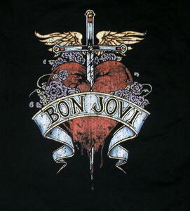 ★ボン ジョヴィ Tシャツ BON JOVI HEART - M 正規品 ロックTシャツ ジョン