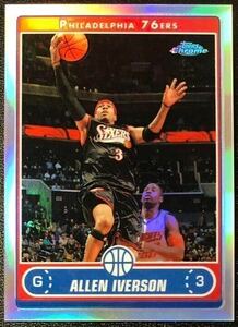 Allen Iverson 2006-07 Topps Chrome Refractor SP Parallel 76ers アレン アイバーソン シクサーズ NBA