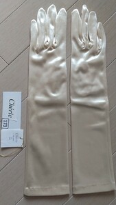 wedding glove Sherry made NO173 ivory 40cm [ super-beauty goods ]