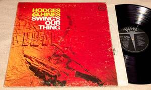 ●激レア自筆サイン入り！極美再生完オリJohnny Hodges & Earl Fatha Hines / Swing’s Our Thing Georgie Fameインスパイア曲Cat Anderson