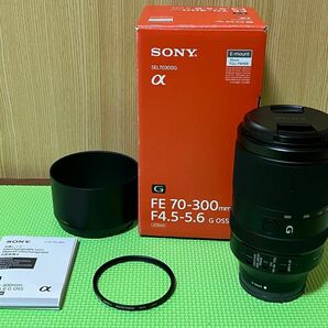 中古　SONY FE 70-300mm F4.5-5.6 G OSS SEL70300G PRO1Dフィルターのおまけ付き