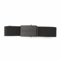 Mammut Logo Belt black(マムート ロゴ ベルト ブラック/黒）フリーサイズ 新品未開封未使用品_画像2