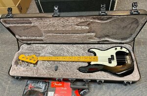 FENDER crafted in JAPAN プレシジョンベース Precision Bass 黒　ハードケース付き　中古品　ser no.Q066021