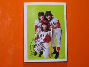  idol card * Candies _ baseball _uu(1970 period _ small size Pro my do_ Showa Retro _ cheap sweets dagashi shop * autograph )