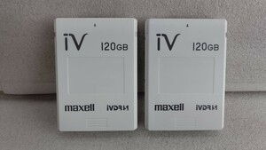 ■マクセル/maxell■ iVDR-S カセットハードディスク【iv】M-VDRS 120GB 動作品【2本セット】