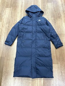 極美品 adidas アディダス ベンチコート ロングダウンコート CLIMAPROOF M ネイビー ダウン ロングコート 防寒 アウトドア メンズ い-⑯