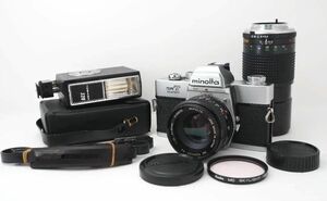 【動作保証】 MINOLTA SRT-super 望遠レンズ フラッシュ付