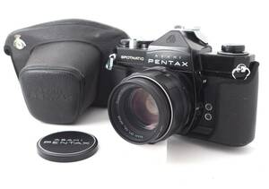 【美品】【動作保証】 アサヒPentax SP SPOTMATIC TAKUMAR 50mm f1.4　純正革ケース付き【送料無料】 DG24