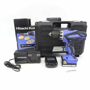 tyot 1038-2 299 Hitachi KOKI 日立14.4Vコードレスドライバドリル FDS14DGL バッテリー2個 充電器 ケース 通電確認済み